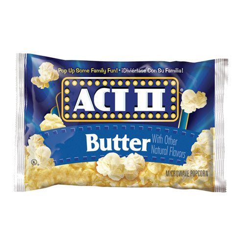 Act 2 Popcorn 36ct Butter 2.75oz. Full case Pack 36 / 2.75oz. - The Sumerian Bread Shop