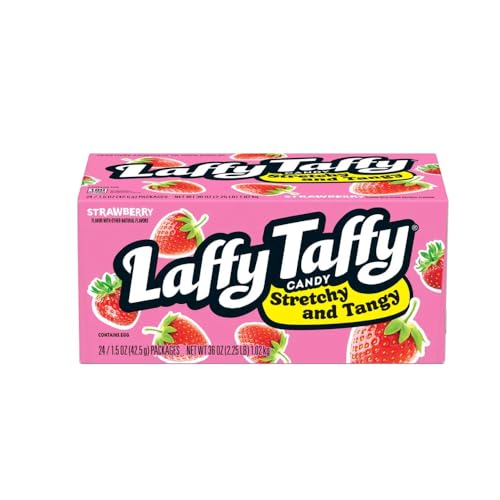 Wonka Laffy Taffy Sparkle Cherry, 24/1.5oz bars Grocery Laffy Taffy   