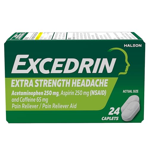 Excedrin Extra Strength Caplets for Headache Pain Relief, 24 Count Drugstore Excedrin   