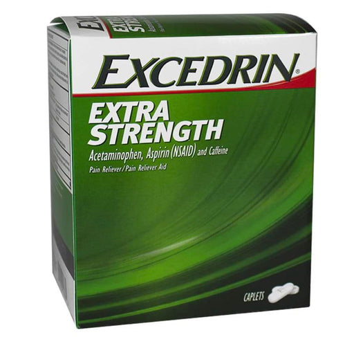 Excedrin Extra Strength Caplets 25 Packets of 2 (25/2's) Display Box Drugstore Excedrin   