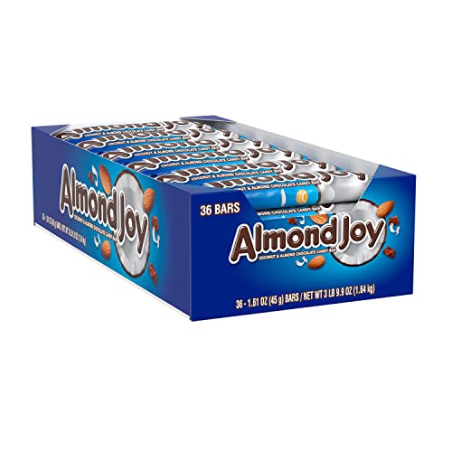 ALMOND JOY Coconut and Almond Chocolate Candy, Bulk, Gluten Free, Individually Wrapped, 1.61 oz Bars (36 Count) Grocery HERSHEY'S   