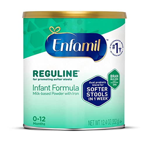 Enfamil Reguline Baby Formula, Designed for Soft, Comfortable Stools, with Omega-3 DHA & Probiotics for Immune Support, Powder Can, 12.4 Oz 6pk. Baby Formula Enfamil   