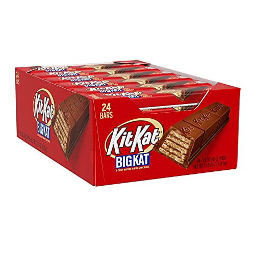 KIT KAT® BIG KAT® Milk Chocolate Wafer Candy, Individually Wrapped, 1.5 oz Bars (24 Count) Grocery Kit Kat   