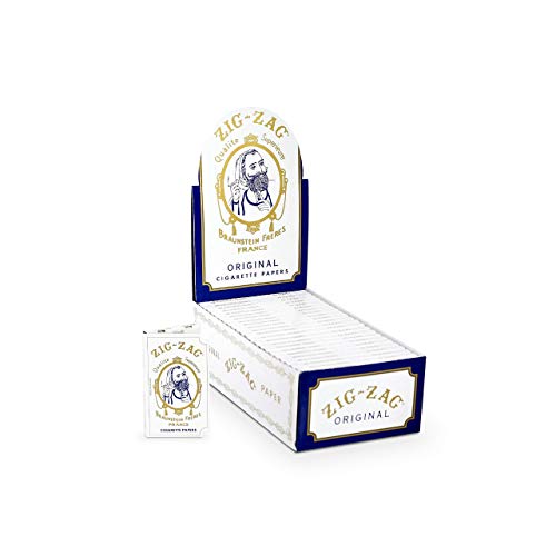 Zig-Zag Rolling Papers – Original White 70 mm Paper – Natural Gum Arabic . Roiling ZIG-ZAG   