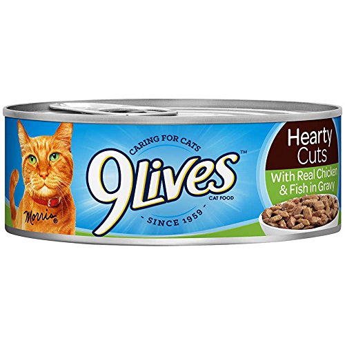 9Lives Tender Slices with Real Chicken in Gravy Cat Food, 5.5 Ounce - 24 per case. Grocery 9Lives   