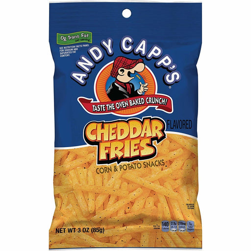 Andy Capp's Cheddar Fries 3oz Potato Chips Andy Capp's   