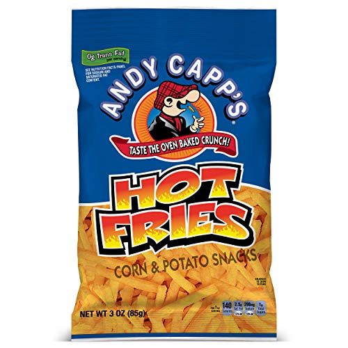 Andy Capp's Hot Fries 3oz Potato Chips Andy Capp's   