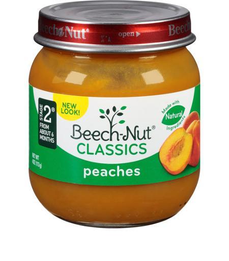 Beechnut Peaches 4oz  Pack of 10 / 4oz. Baby Food Beechnut   