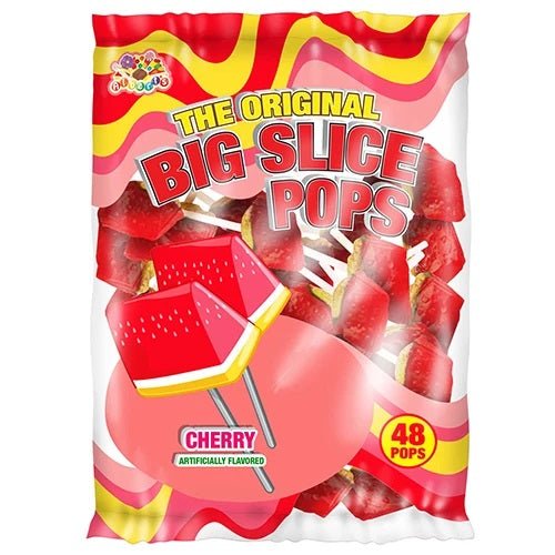 Big Slice Pops Cherry 48ct. Candy & Chocolate Big Slice Pops   