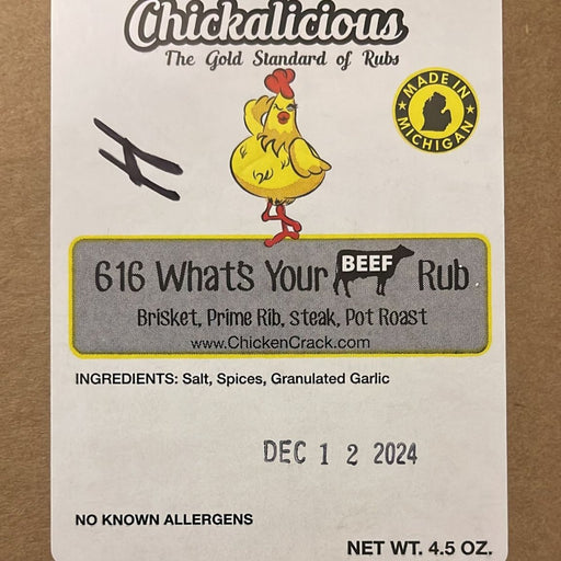 Chicken Crack Seasoning 616 What's your Beef Rub 4.5oz Seasonings & Spices Chicken Crack Seasoning 1 Pack.  
