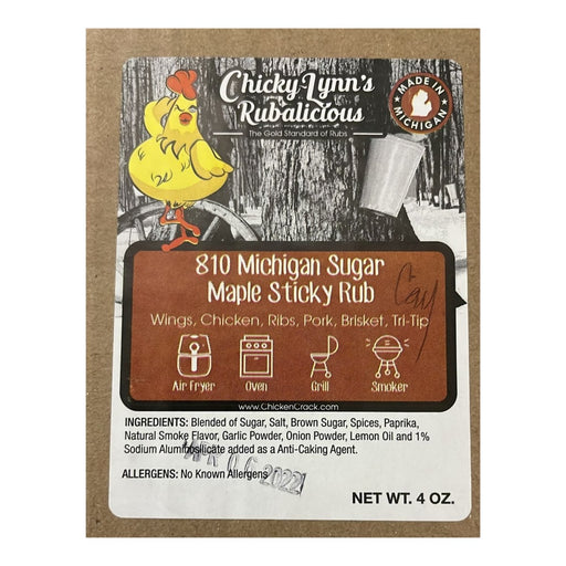 Chicken Crack Seasoning 810 Michigan Sugar Maple Sticky Rub 4oz. Seasonings & Spices Chicken Crack Seasoning 1 Pack.  