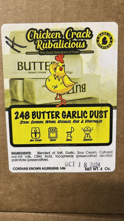Chicken Crack Seasoning Chickalicious 248 Butter Garlic Dust 4oz. Seasonings & Spices Chicken Crack Seasoning 12 Pack.  