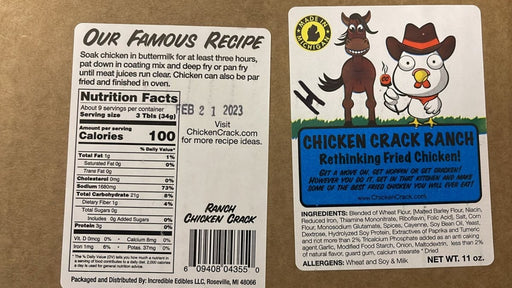 Chicken Crack Seasoning Ranch 11oz  Chicken Crack Seasoning Full Case 12 Pack  