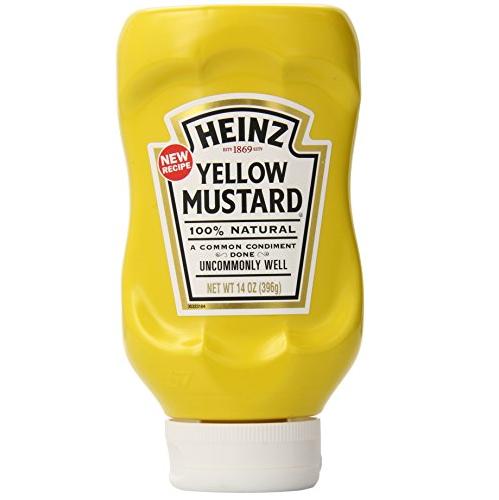 Heinz Mustard 14oz. Full Case  Pack 12 / 14oz. Mustard Heinz   