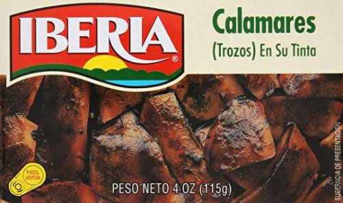 Iberia Squid in Ink, 4 oz. Canned Seafood Iberia   