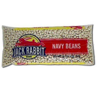 Jack Rabbit Bag Navy Beans 1lb 24 / 1lb. Beans Jack Rabbit Brand   