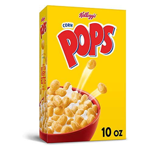 Kellogg's Corn Pops, Breakfast Cereal, Original, Excellent Source of 7 Vitamins and Minerals, 10oz Box Breakfast Cereal Corn Pops   
