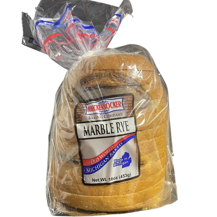 Knickerbocker Marble Rye Bread 16oz. Marble Rye Bread Knickerbocker Bakery   