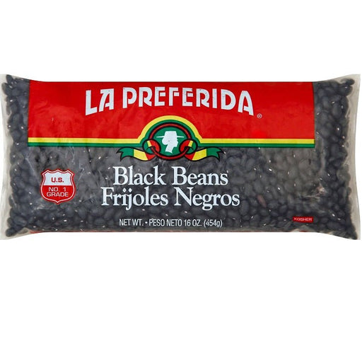 La Preferida Bag Black Beans Wic 1lb Pack 24 / 1lb.  La Preferida   