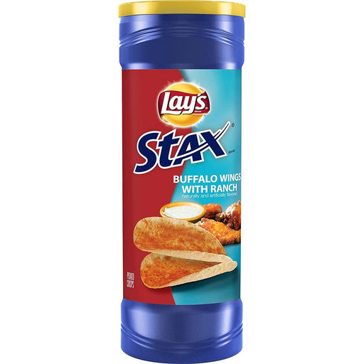 Lays Stax Buffalo Ranch 5.5oz, Full Case Pack	of 11 / 5.5oz. Snack Foods Lay's   