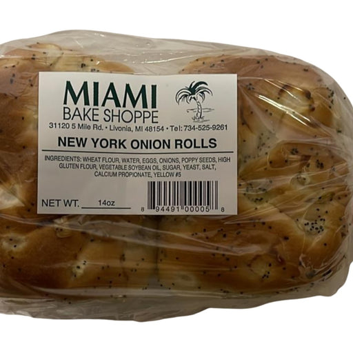 MIAMI BAKE SHOPPE NEW YORK ONION ROLLS Onion Rolls Miami Bake Shoppe   