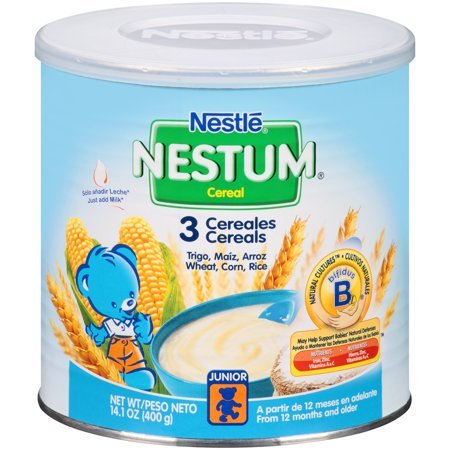 Nestle Nestum 3 Infant Cereal Mix 14.1oz. Full Case Pack 6 / 14.1oz. Baby Cereal Nestle   