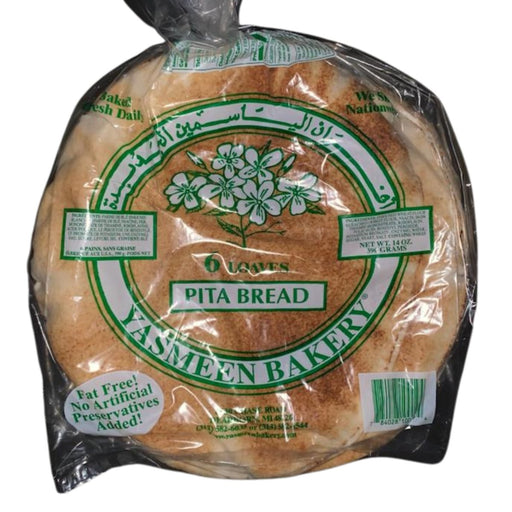 Yasmeen Bakery Pita Bread 6pk Pita Bread Sajouna Bakery   