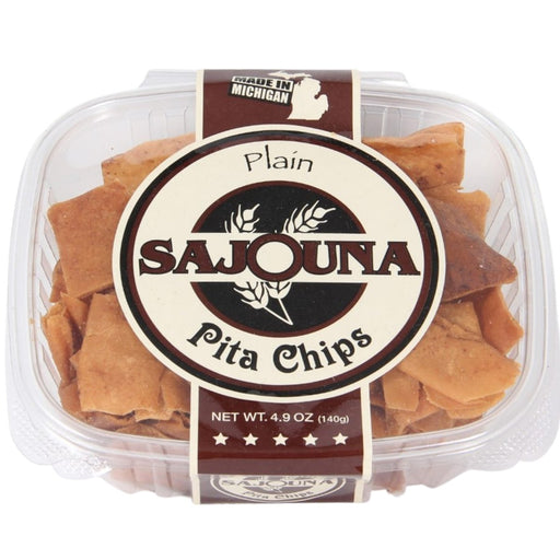 Pita Chips Plain Sajouna Bakery  Sajouna Bakery   