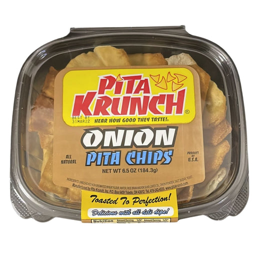 Pita Krunch Onion Pita Chips 6.5oz. Chips Pita Krunch 1 Pack.  