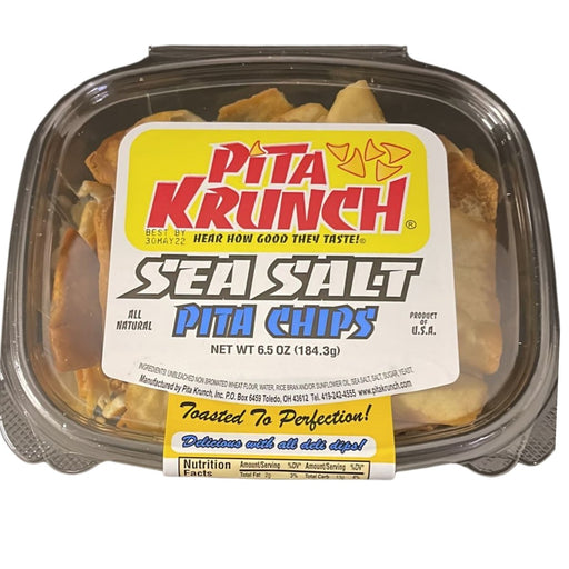 Pita Krunch Sea Salt Pita Chips 6.5oz. Chips Pita Krunch 1 Pack.  