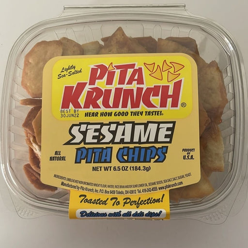 Pita Krunch Sesame Pita Chips 6.5 oz. Chips Pita Krunch 1 Pack.  