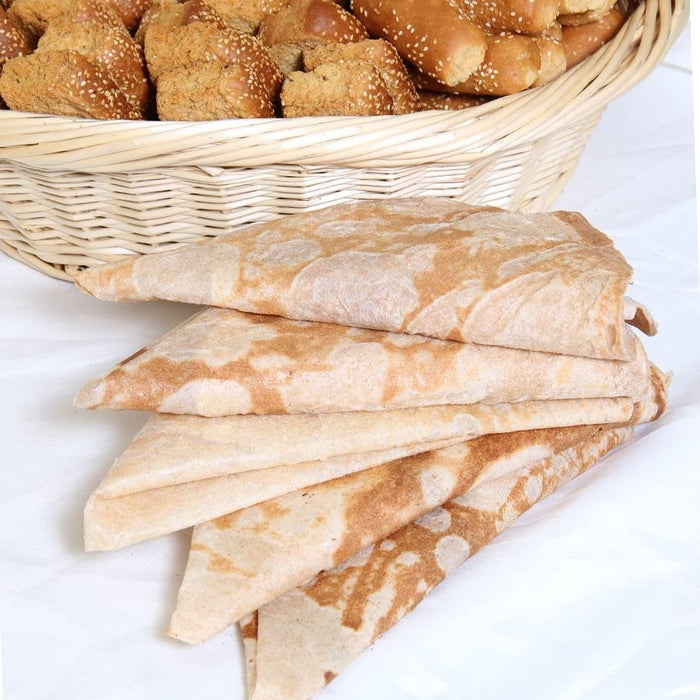 SAJOUNA BAKERY Hand made Saj Bread, Markouk. Pita Bread 16.oz 5pk Pita Bread Sajouna Bakery   