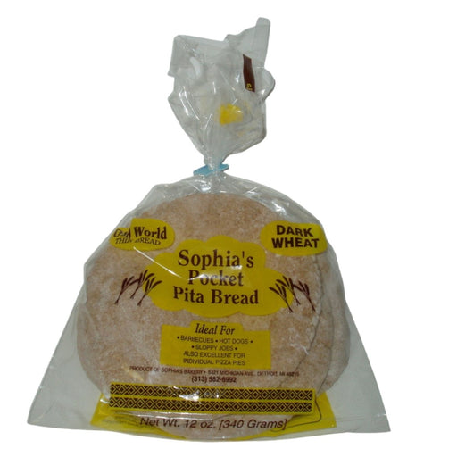 Sophia’s Bakery Dark Wheat Pita Bread . Pita Bread Sophia Bakery   