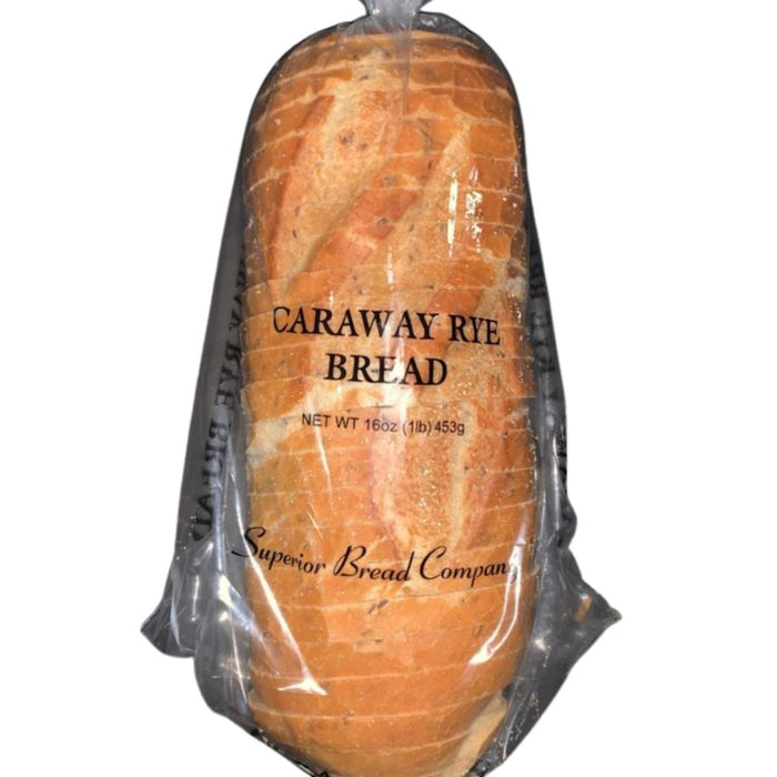 Superior Bakery Caraway Rye Bread 16oz Caraway Rye Bread Superior Bakery   