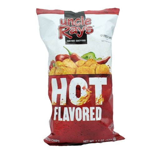 Uncle Rays Potato Chips Hot 4.5oz. Snack Foods Uncle Ray's   