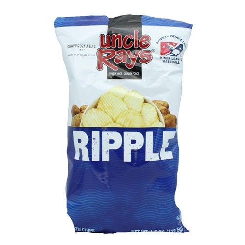 Uncle Rays Potato Chips Ripple 4.5oz. Snack Foods Uncle Ray's   