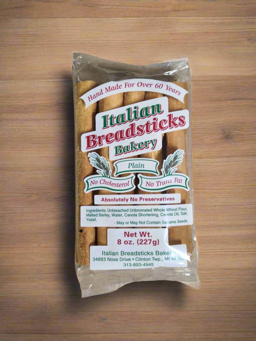 Italian Breadstick Bakery Breadstick 8oz. Plain 2pk.  The Sumerian Bread Shop    