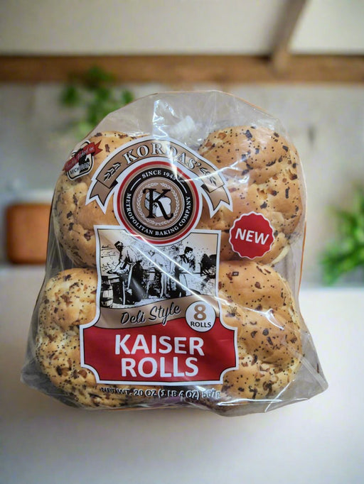 Metropolitan Kaiser Onion Rolls 8ct.  The Sumerian Bread Shop    