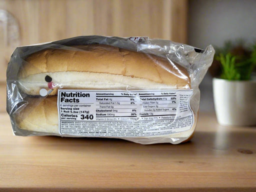 Metropolitan Sub Bun 8".  Metropolitan Baking Company   