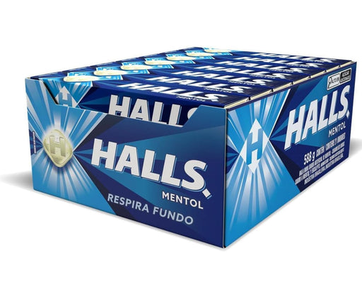 HALLS Drops Menthol Blue 588 Gr/ 20,74 Oz 21 Packs of 10 Drops (210 Total Drops) Grocery Halls   