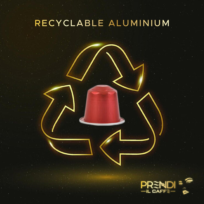 Prendi Espresso Forte Crema Espresso Coffee 10 Aluminum capsules Made in Italy. Coffee Espresso Prendi il Caffe