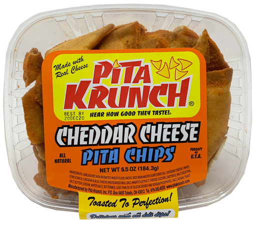 Pita Krunch Cheddar Cheese Pita Chips 6.5oz. Pita Chips Pita Krunch 1 Pack  