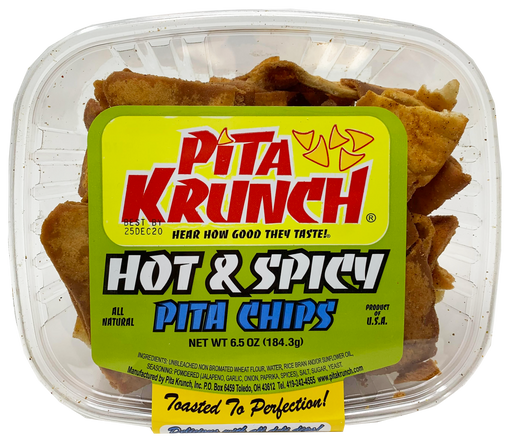 Pita Krunch Hot & Spicy Pita Chips 6.5oz. Pita Chips Pita Krunch 1 Pack  
