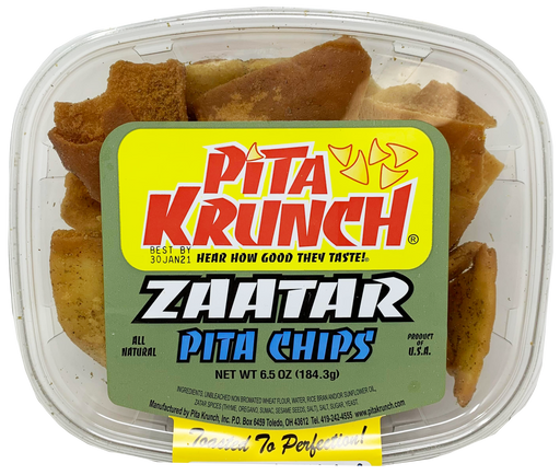 Pita Krunch Zataar Pita Chips 6.5oz. Pita Chips Pita Krunch 1 Pack.  
