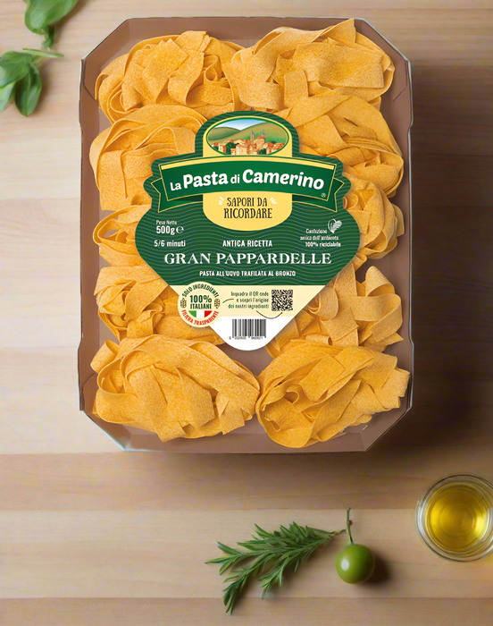 La Pasta di Camerino GRAN PAPPARDELLE BRONZE-DRIED EGG PASTA 5OOG. pasta La Pasta di Camerino