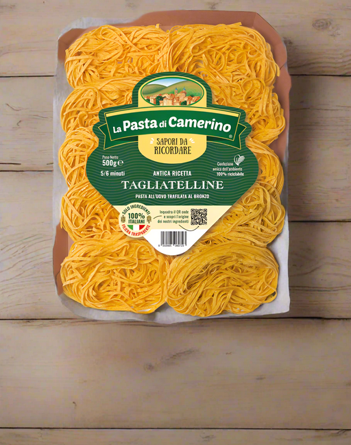 La Pasta di Camerino EGG TAGLIATLINE 500G. BRONZE-DRIED EGG PASTA. La Pasta di Camerino