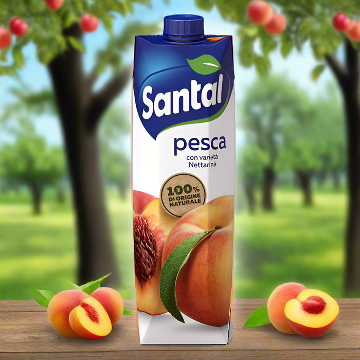 Santàl Peach 1000ml 2pk Made in Italy. Beverage Santàl