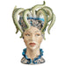 Sicilian Ceramic Moor's Head Lady Height: 47cm Centerpiece. Made In Italy. Ceramic Sicilian Thing