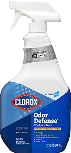CloroxPro Clorox Odor Defense Air and Fabric Spray, Clean Air Scent, 32 Ounces BISS CloroxPro   