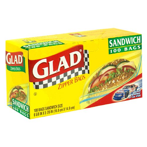 GLAD ZIPLOCK SANDWICH BAGS
